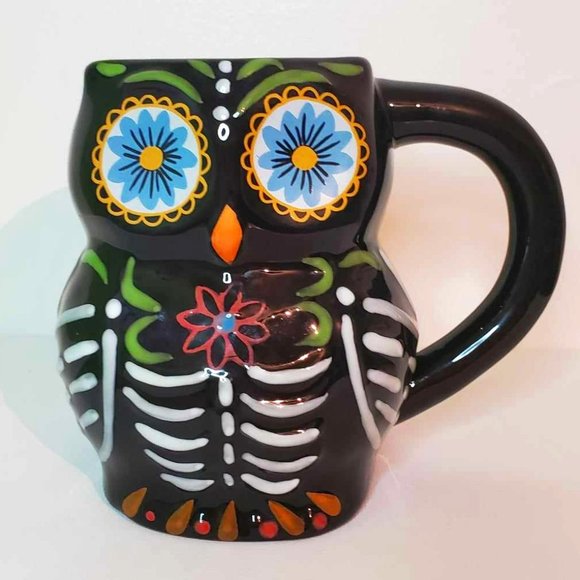 Boston Warehouse Other - Sugar Skull Day of the Dead Owl Mug